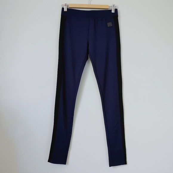 Acne Studios Flo Track Leggings Side Panels Navy Blue Size Small - Picture 4 of 16